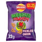 Walkers Monster Munch Pickled Onion Snacks Crisps