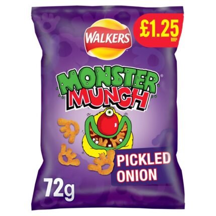 Walkers Monster Munch Pickled Onion Snacks Crisps